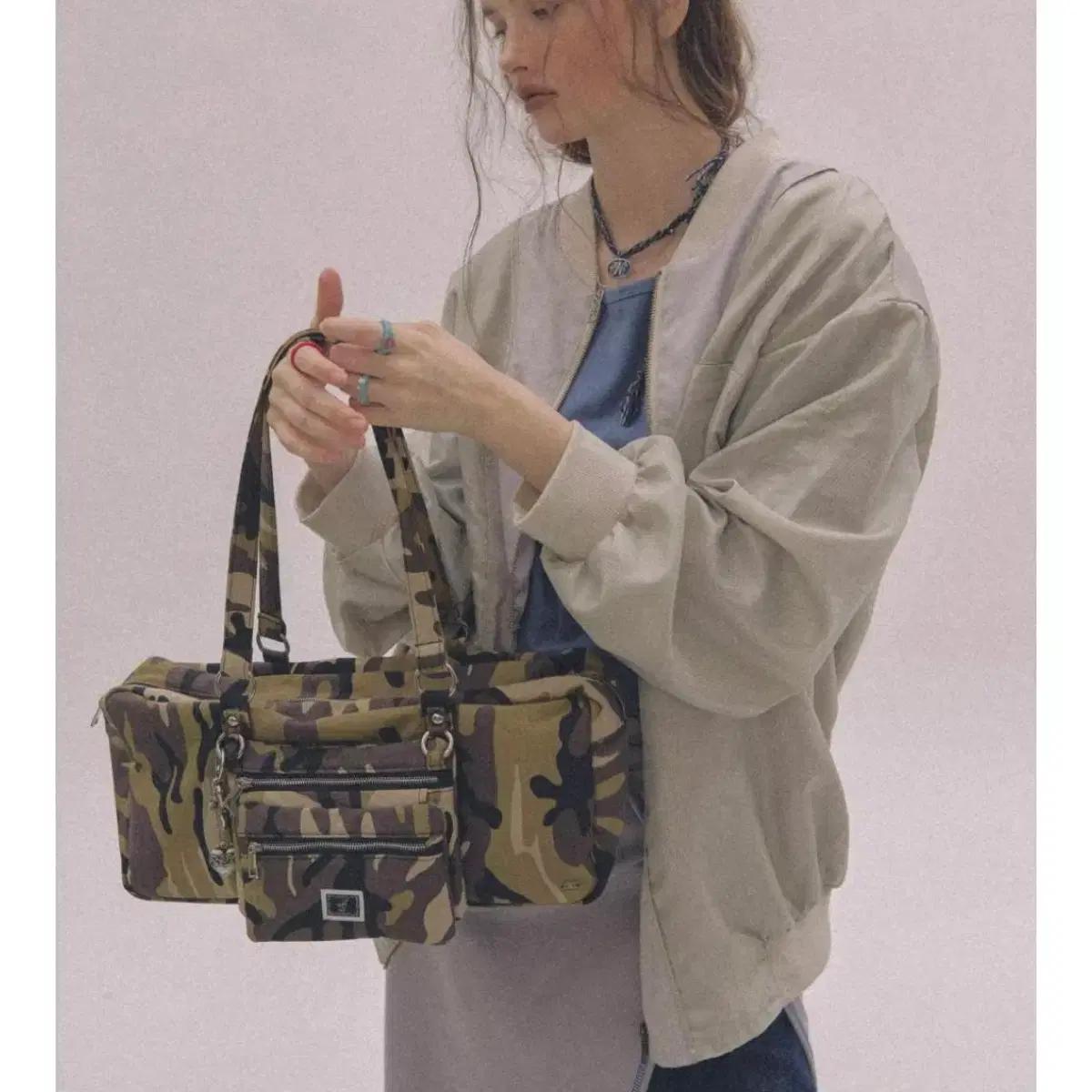 nff 엔프프 클립 파우치 백 카모 clip pouch bag camo