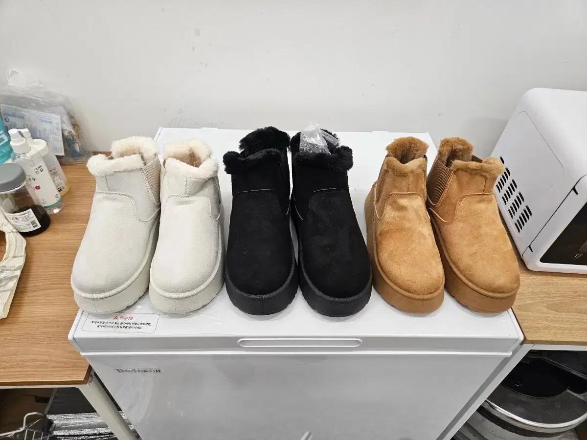 겨울 여성 방한 앵클 털 신발 숏 어그 패딩 미니 부츠 방한화