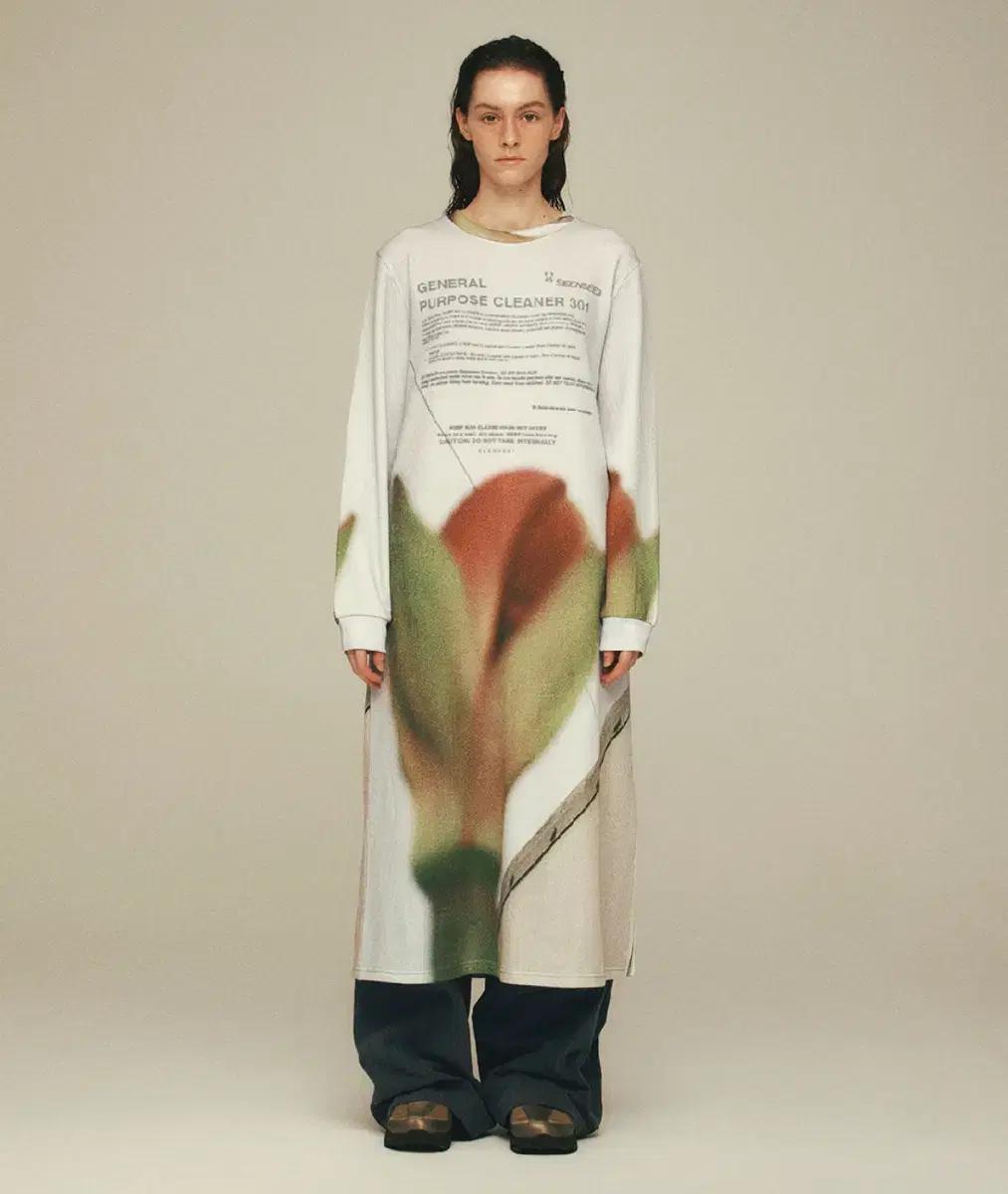 seen 씬 플라워 니트 원피스