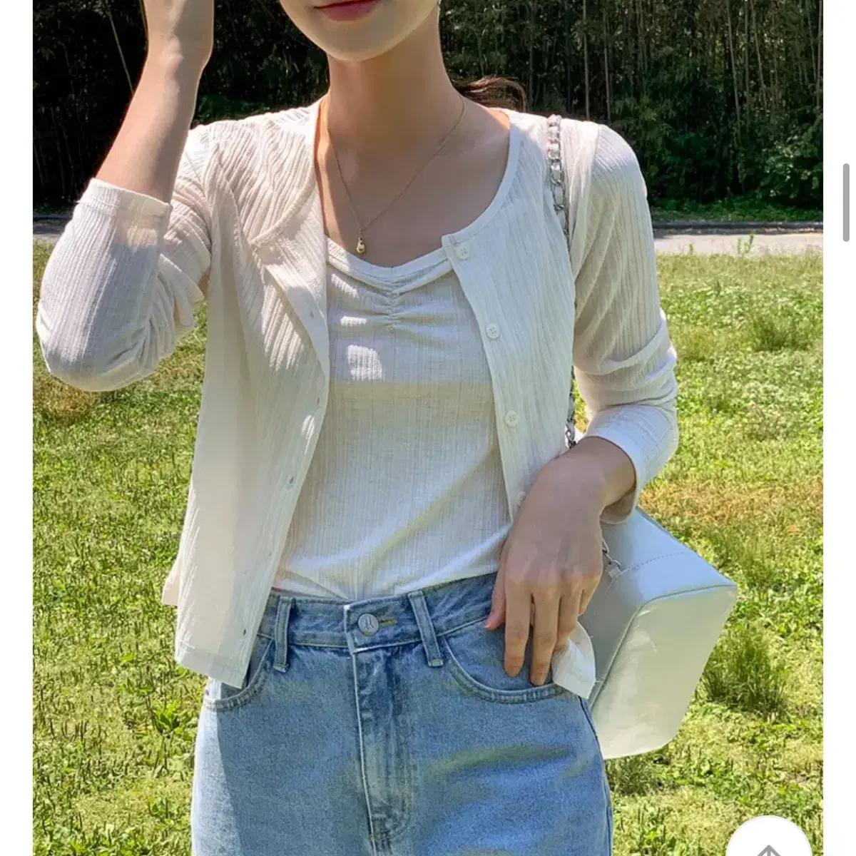 새상품) 베니토 썸머 봄 여름 나시 가디건 세트