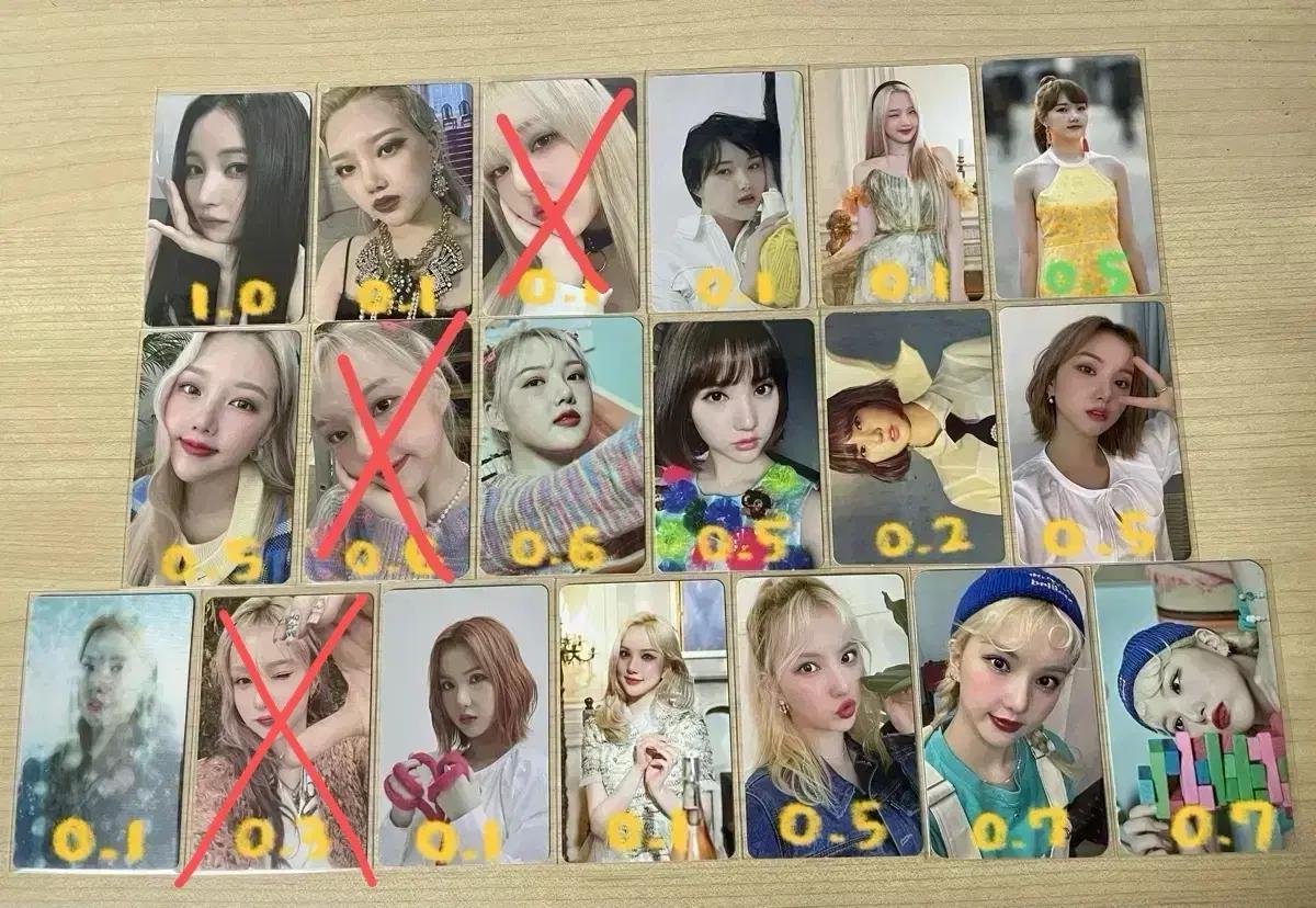 ((사진여러장)) 여자친구 비비지 포카 판매 소원 예린 은하 유주 신비