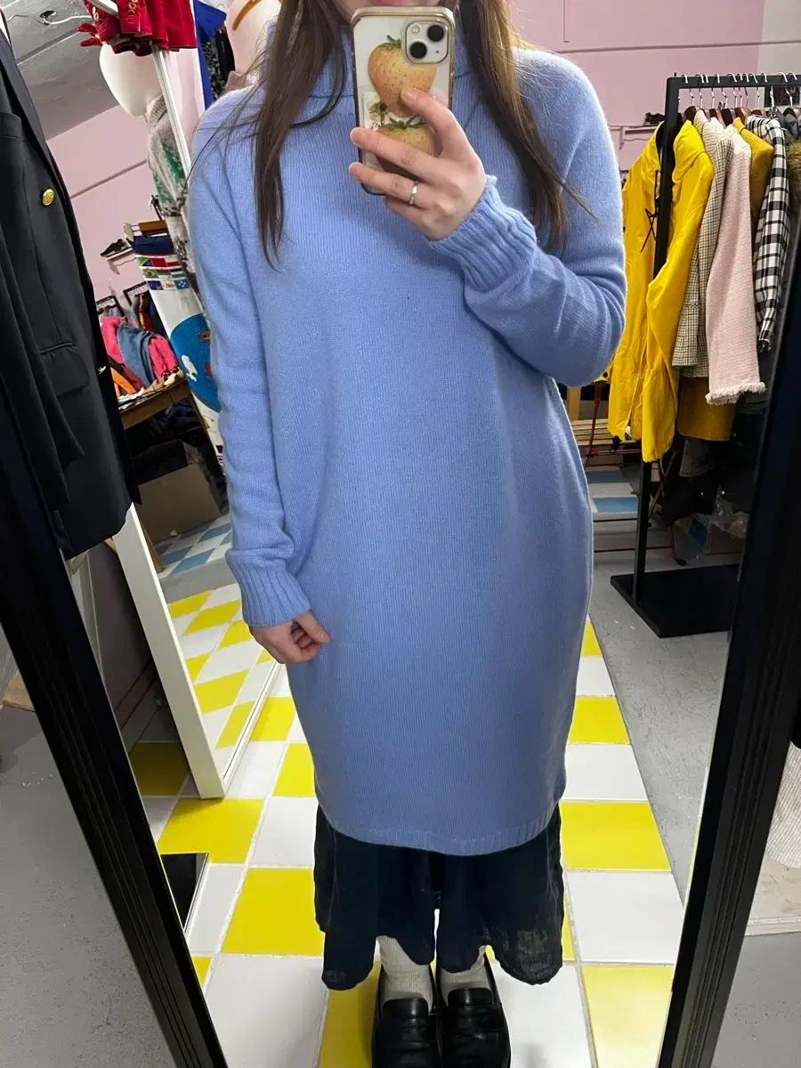 캐시미어 100% 니트 롱원피스