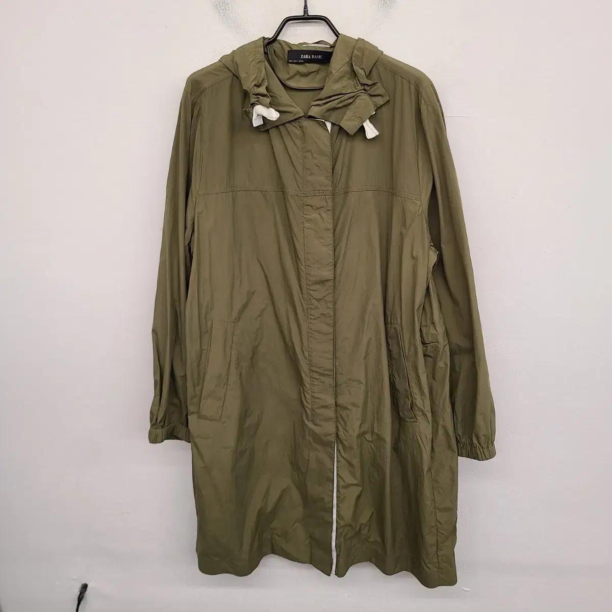 [여성77 size] ZARA 자라 후드 집업 롱 야상 자켓