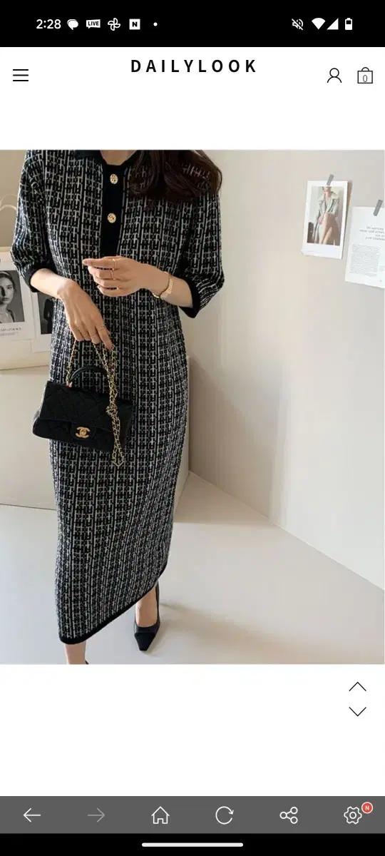 데일리룩 샤네르펄 니트 원피스 블랙(새상품) 임산부 임부복 가능