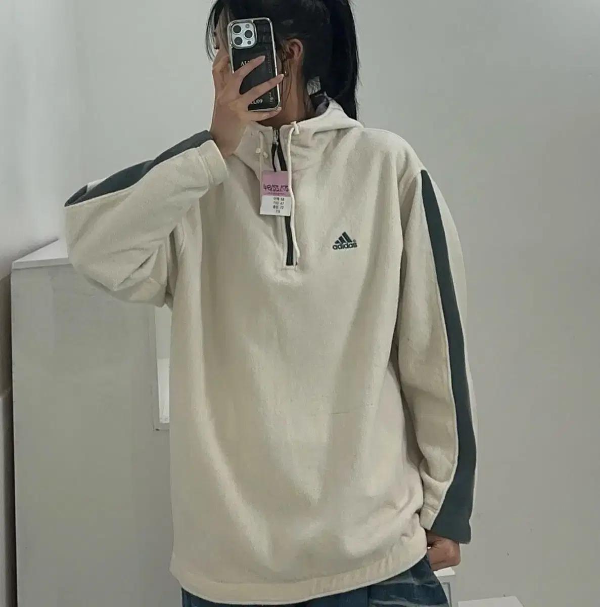 아디다스 후리스 후드티