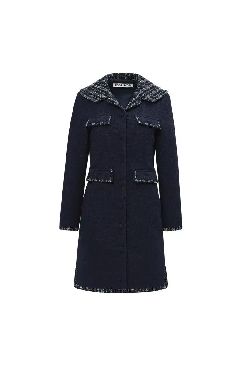 OIOI wide collar 네이비 원피스 하객룩 추천 (새상품)