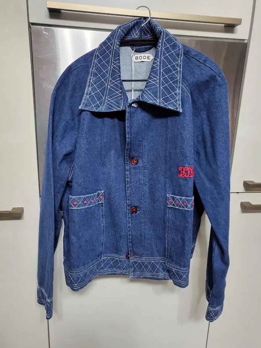 [L]bode 스티치 데님 청자켓