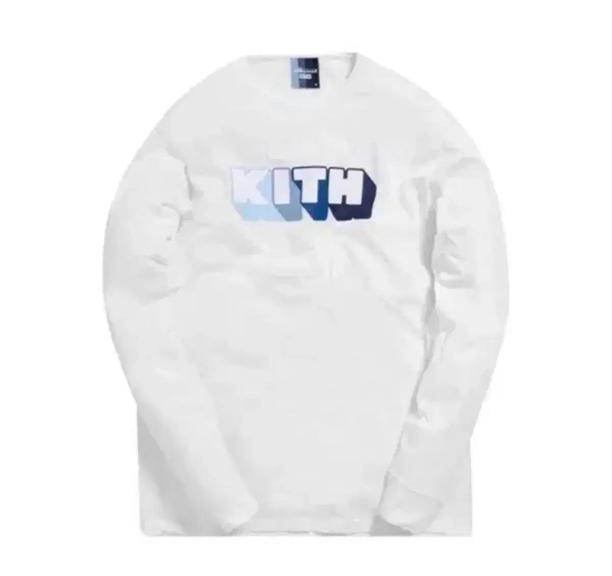 L(~105) Kith X Bearbrick 롱슬리브 긴팔티셔트-화이트
