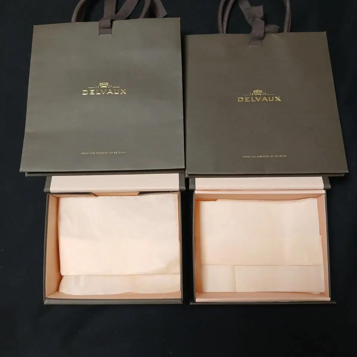 델보 반지갑박스 쇼핑백 속지 미사용급 정품