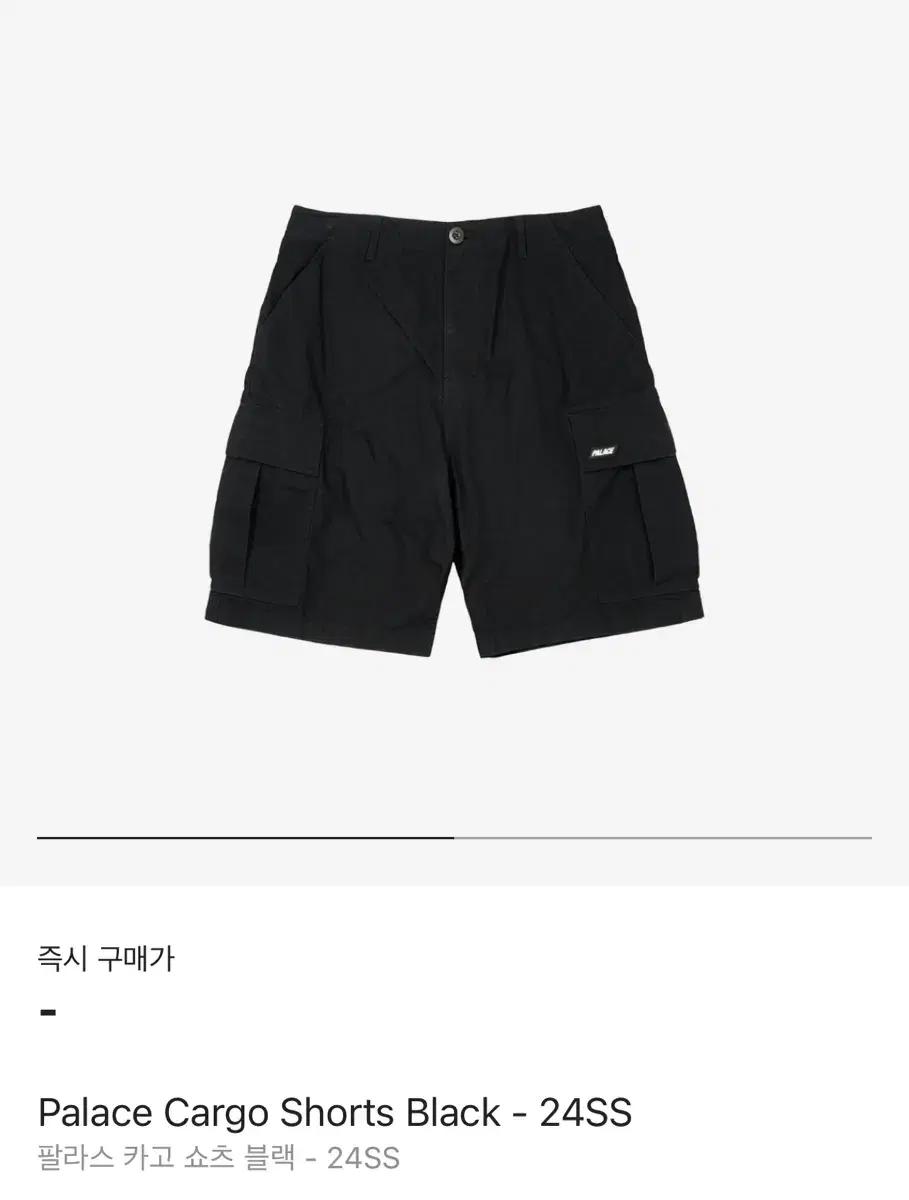 [36] 팔라스 24SS 블랙 카고 쇼츠