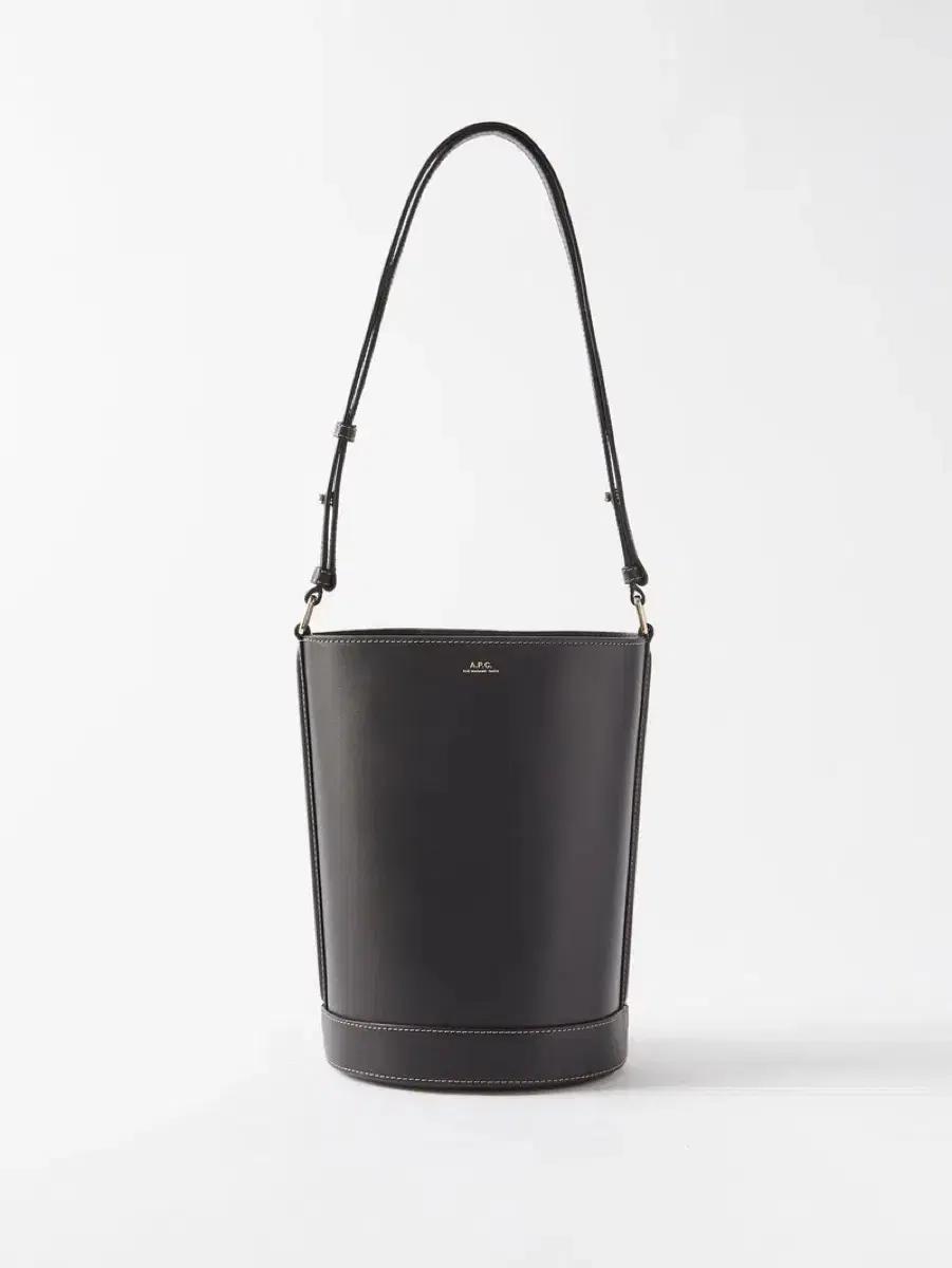 A.P.C 아페쎄 레더 버킷백 블랙