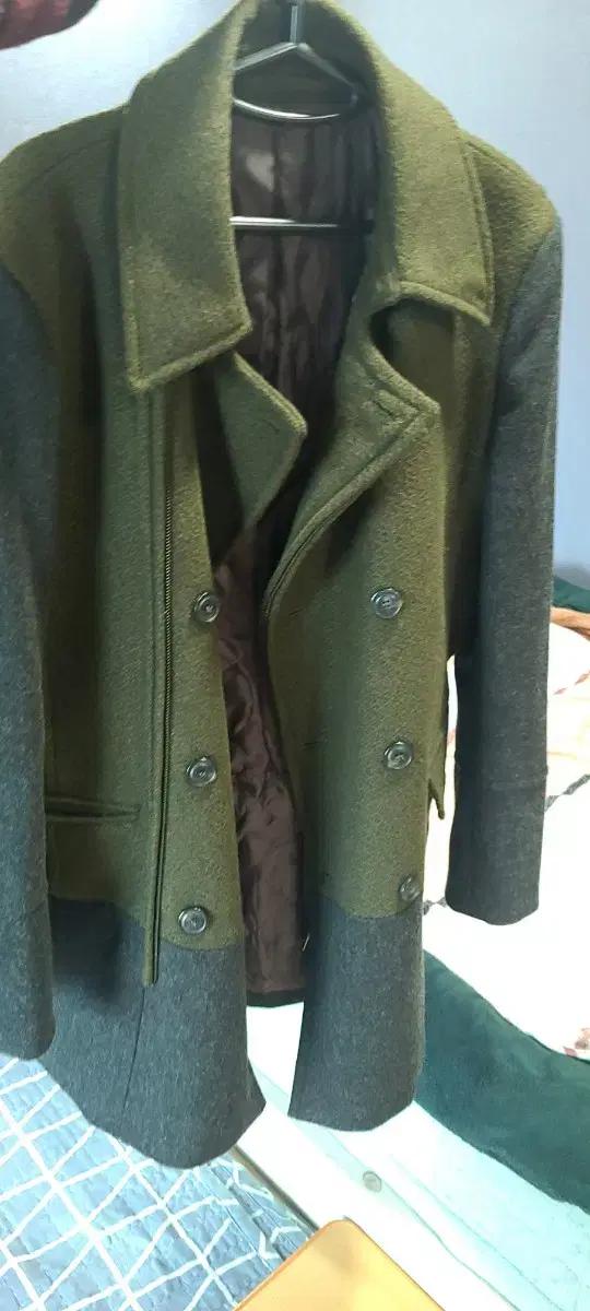 남자 투톤 겨울코트