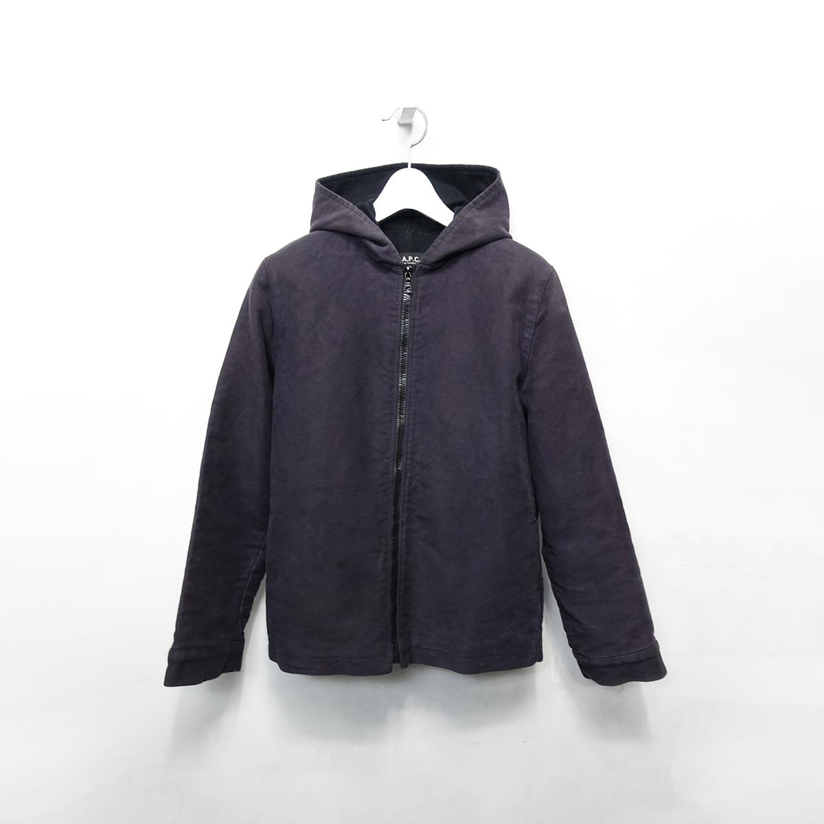 A.P.C 아페쎄 빈티지 몰스킨 후드 자켓,S