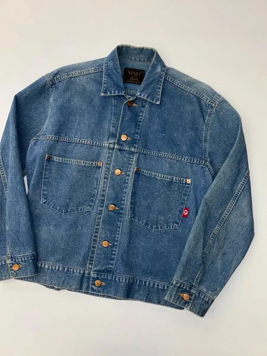 Hysteric glamour 히스테릭글래머 백프린팅 데님 자켓