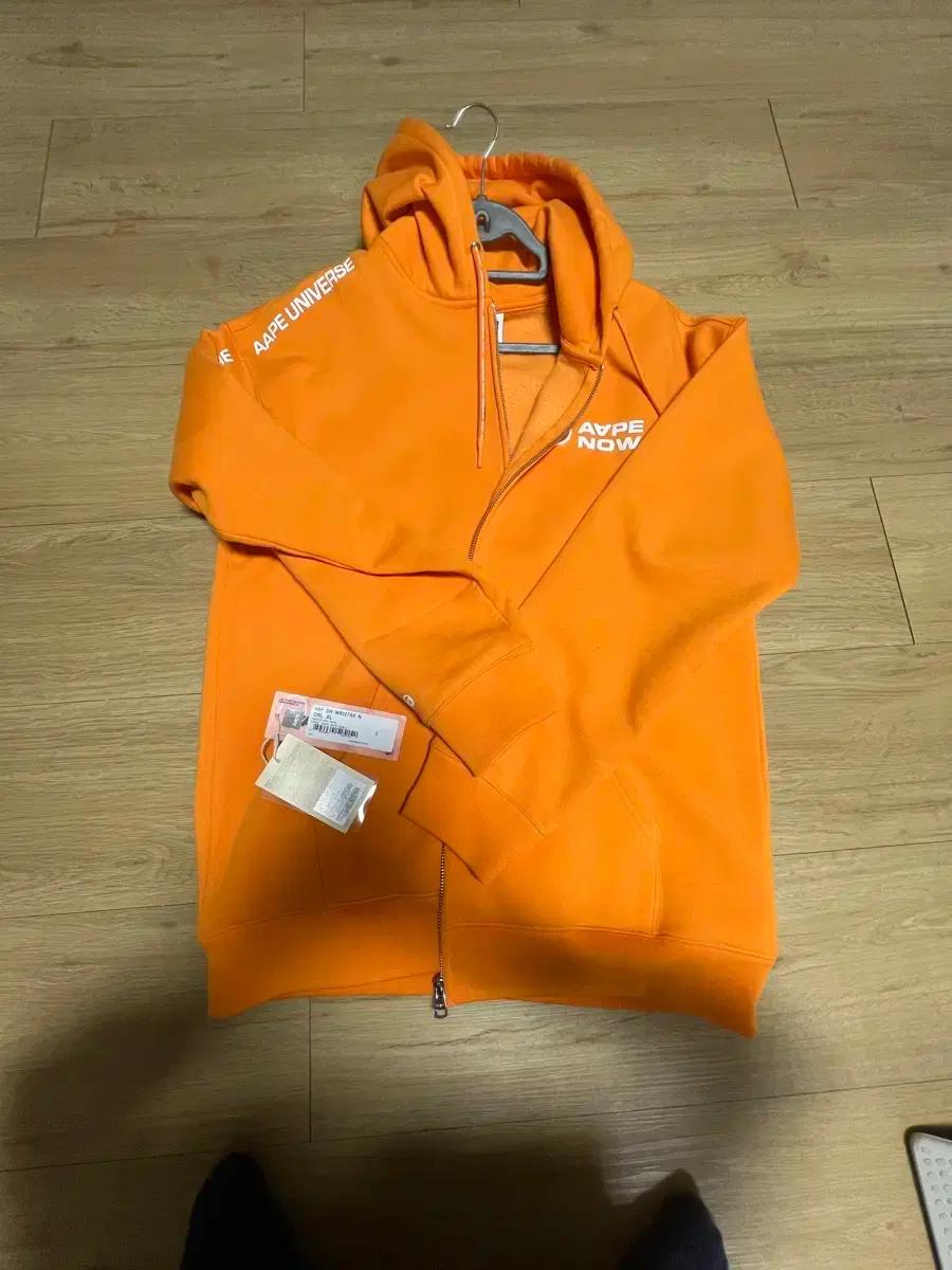 Aape 에이프 후드집업 오렌지