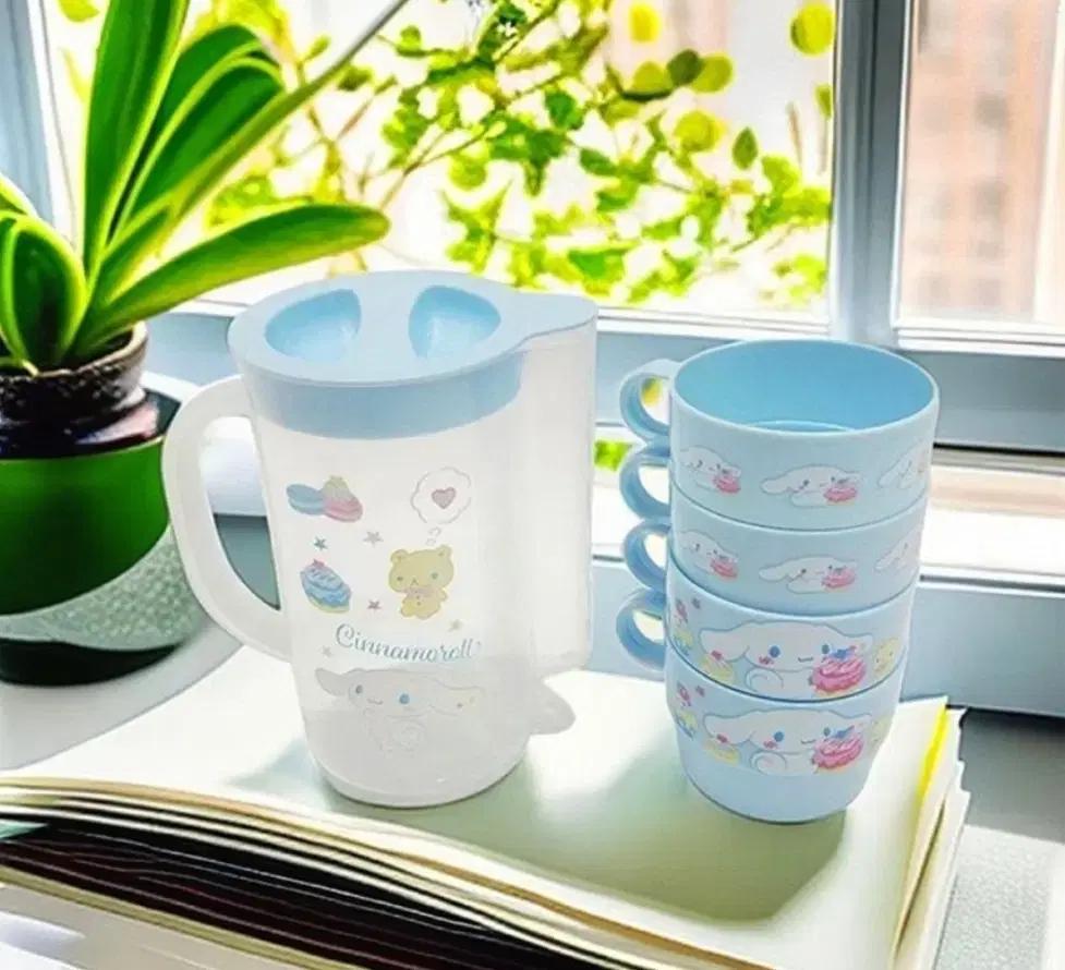 산리오 물병/컵 세트 컵4p 캠핑용 피크닉 추천!!