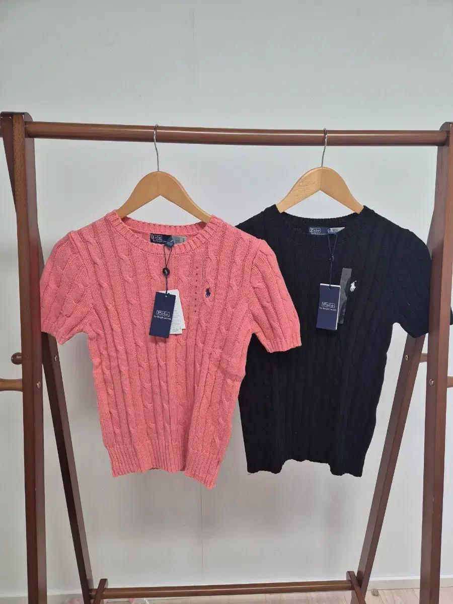 연말이벤트 특가 주문폭주!! 폴로 여성 꽈베기(케이블) 반팔니트 새상품