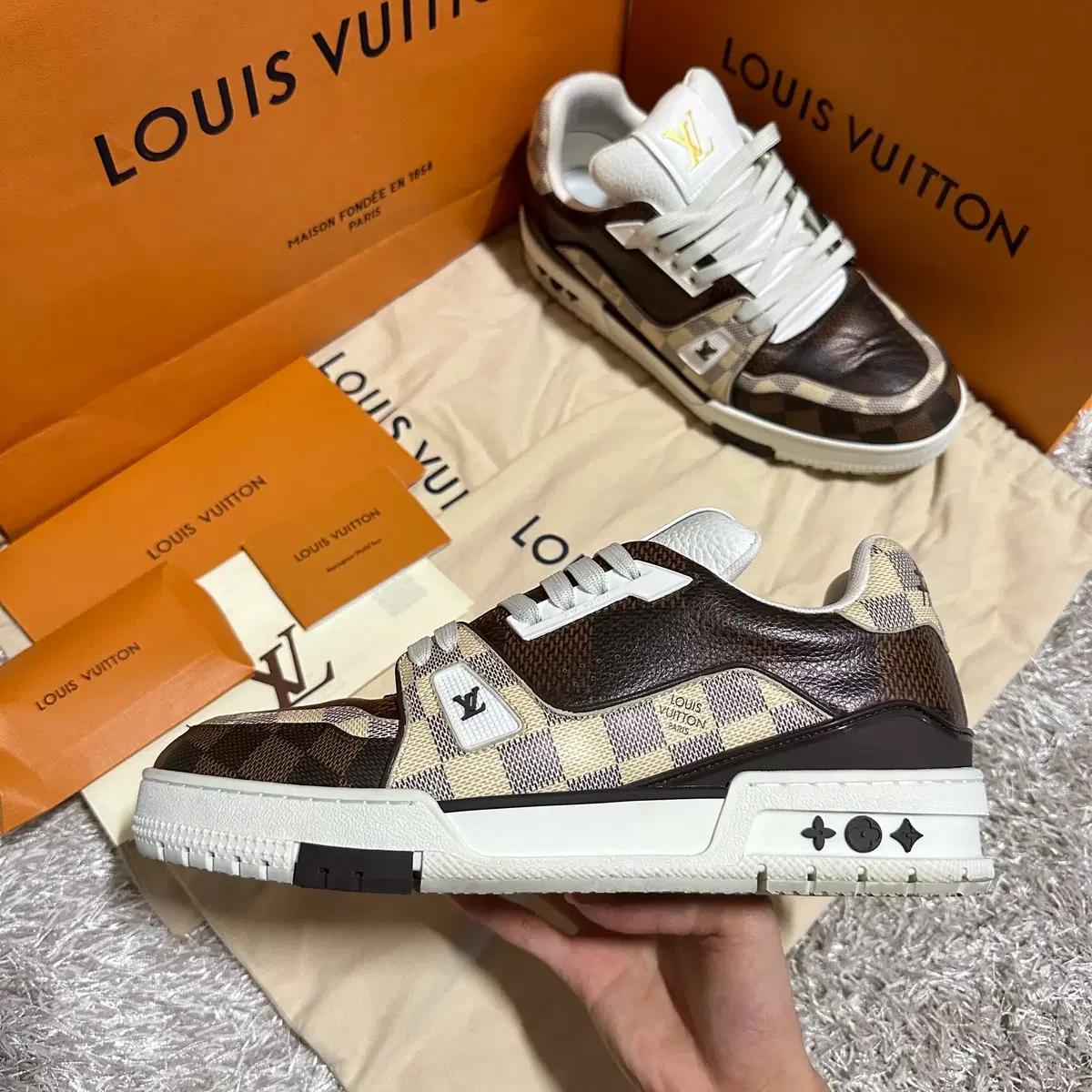 {9size(285)}루이비통 LV 트레이너 다미에 에벤 스니커즈