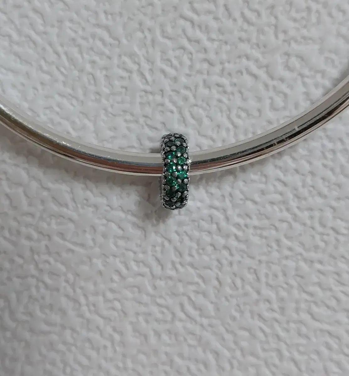 판도라 실버 비즈 참 - 스페이서 그린