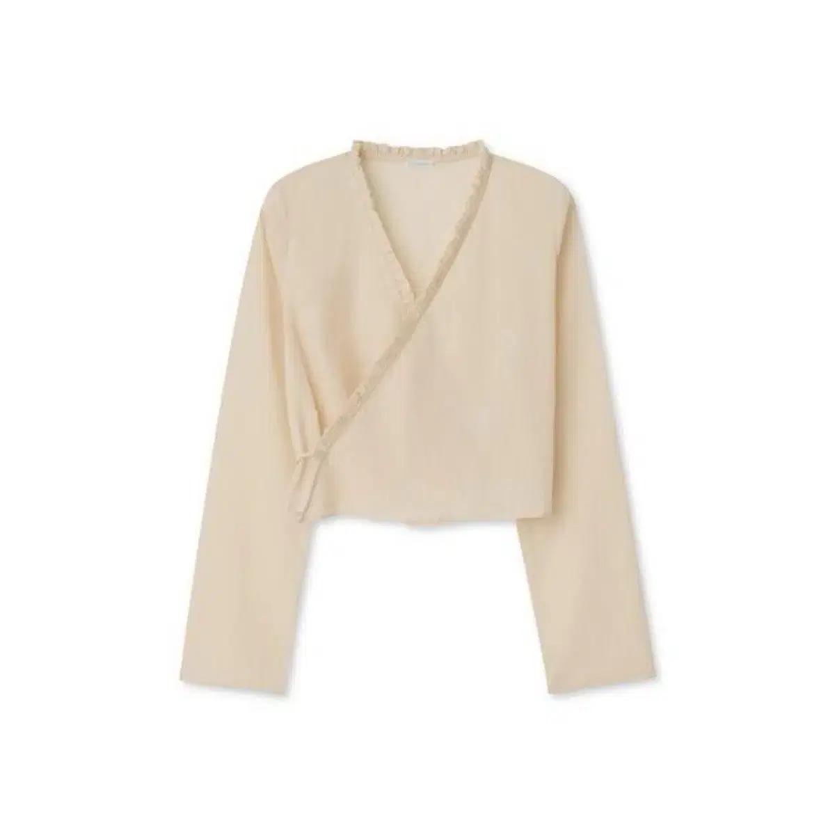 타낫 투웨이 랩 블라우스 아이보리