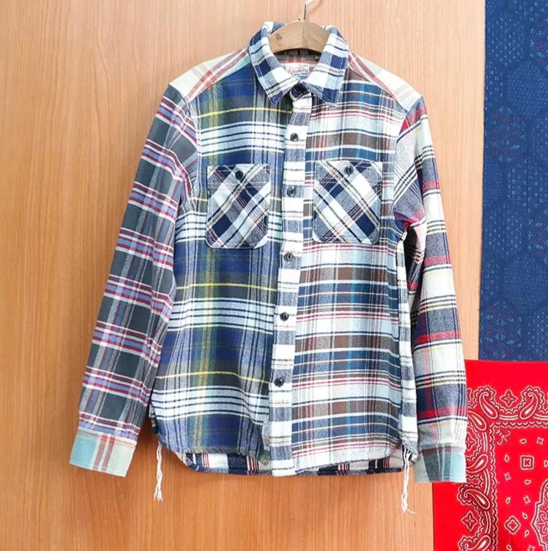 일본판 houston 휴스턴 아메카지 해비코튼 체크남방 우먼프리