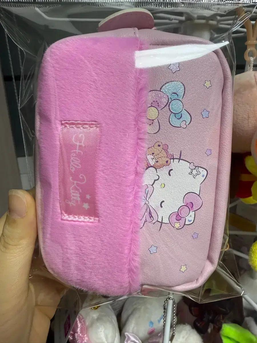 일본정품) 산리오 헬로키티 퍼 파우치