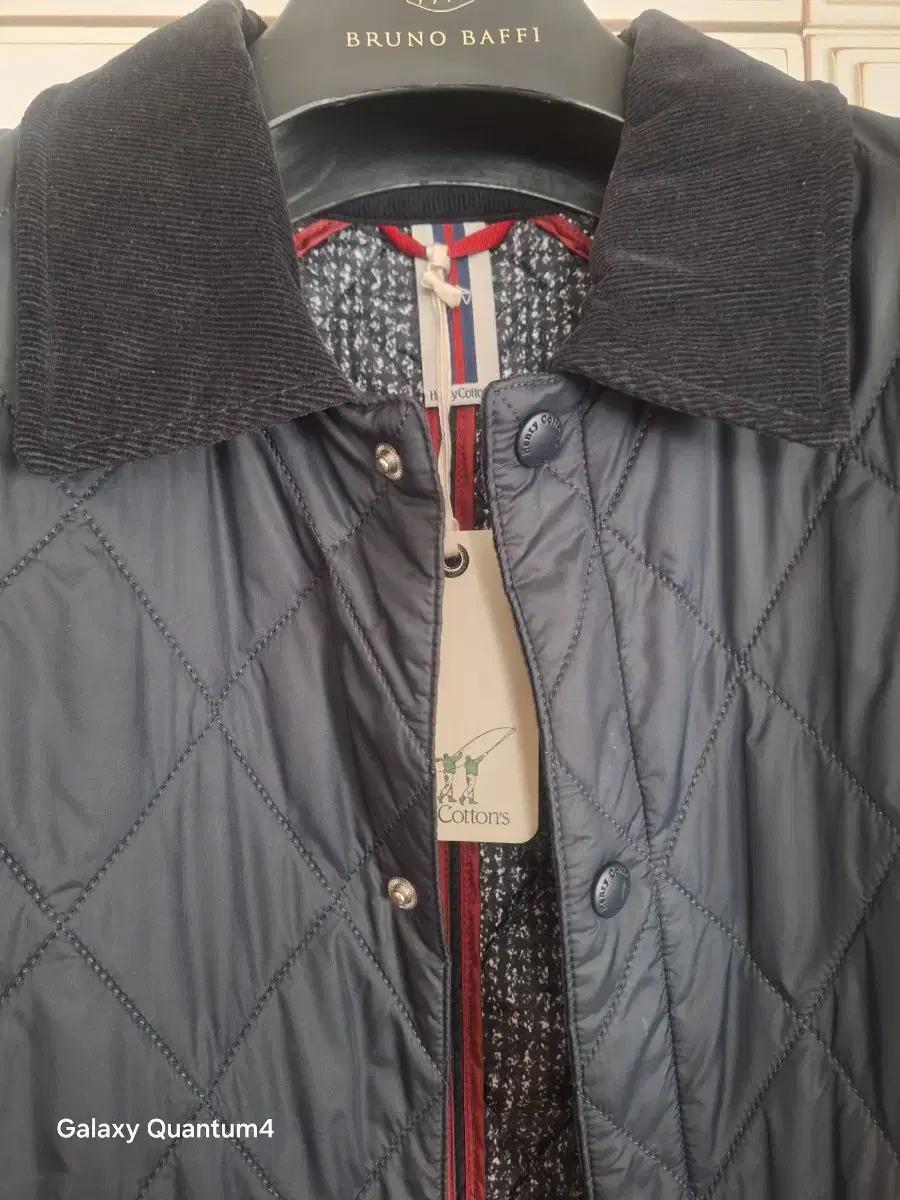 (새상품)헨리코튼 퀼팅자켓 100