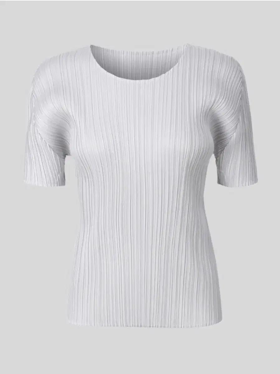 플리츠플리즈 탑 베이직 탑 라이트 그레이 3사이즈