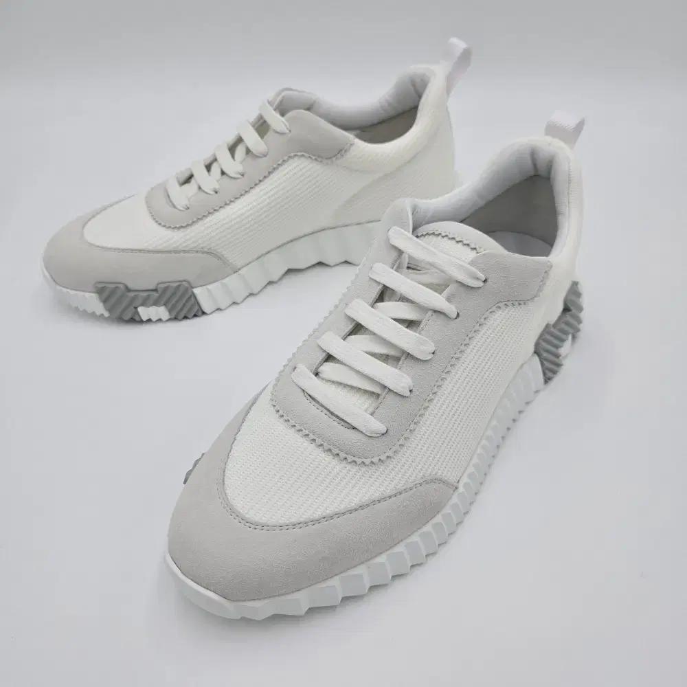 [새상품] 에르메스 남성 바운싱 스니커즈  메쉬 화이트 그레이 EU43