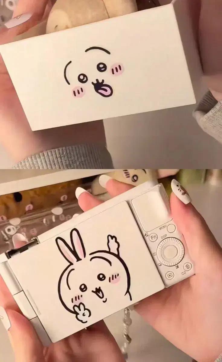 치이카와 표정스티커 투명스티커 우사기 투명 스티커