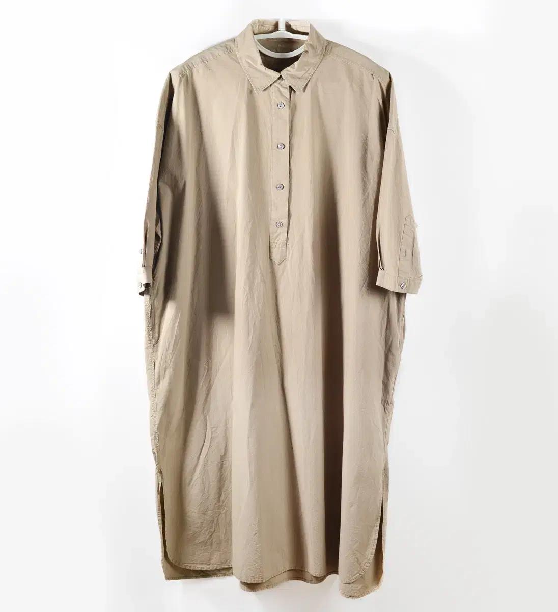 빈티지 무인양품 muji 베이지 셔츠 원피스