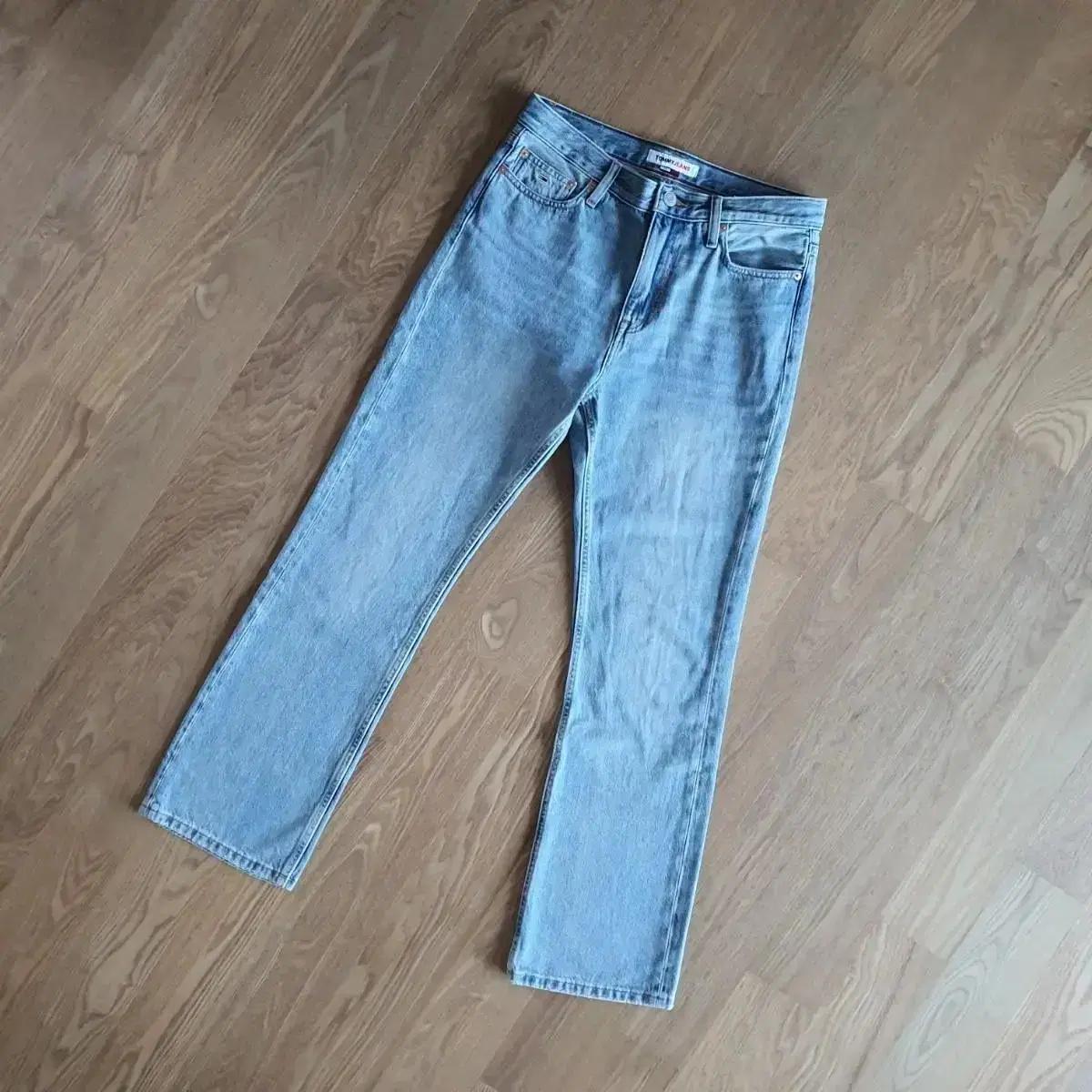 타미힐피거 타미진스 하이라이즈 세미 부츠컷 여자 데님 청바지