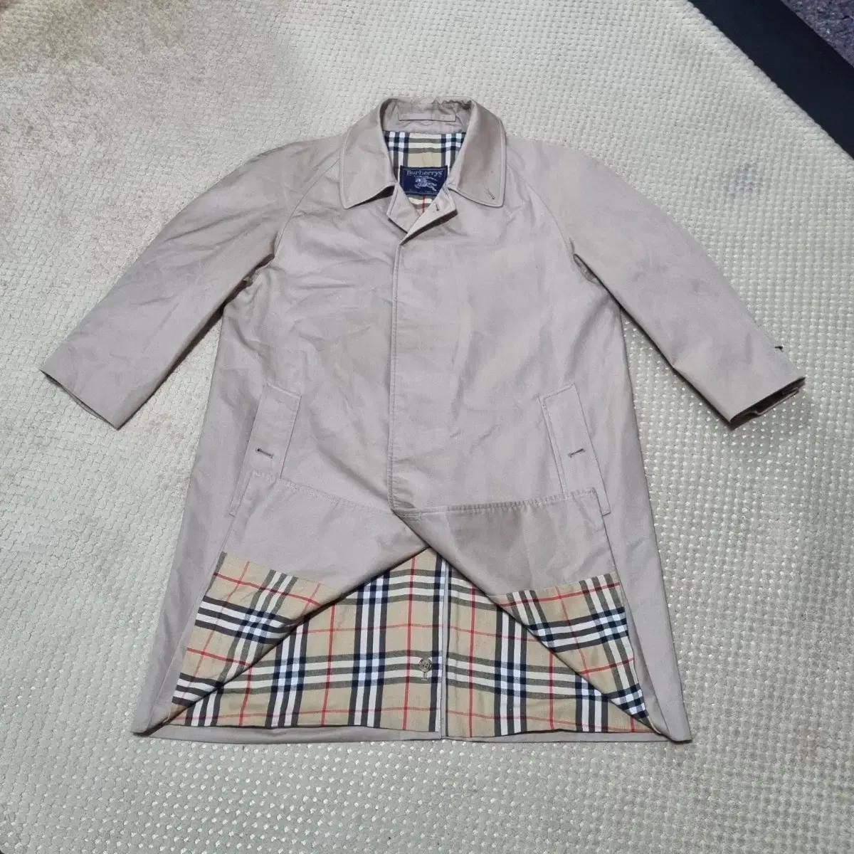 (100) 버버리 남성 싱글코트 롱코트