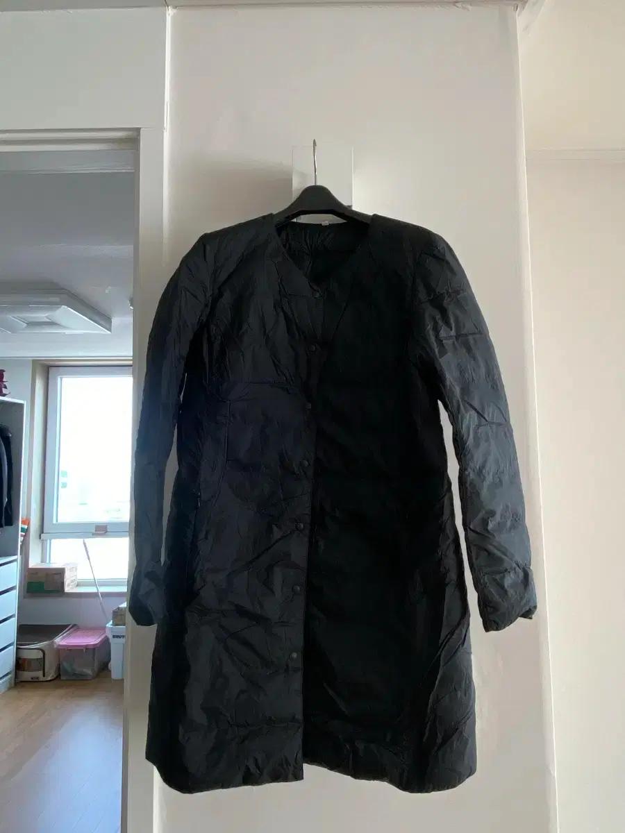 무지 여성용 경량 패딩코트 M