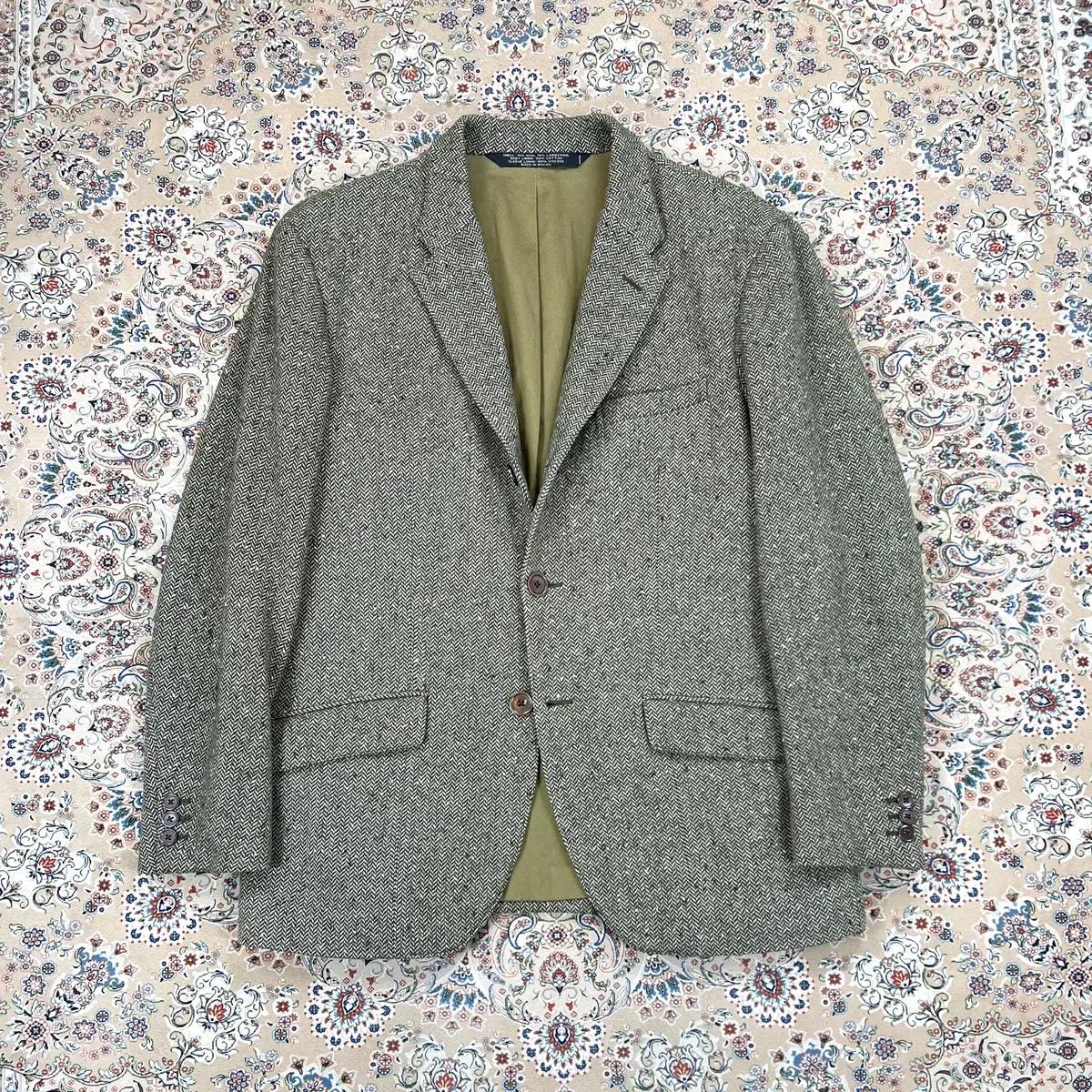 [B+등급 L 42R] RRL 더블알엘 올리브 도네갈 헤링본 울트위드자켓