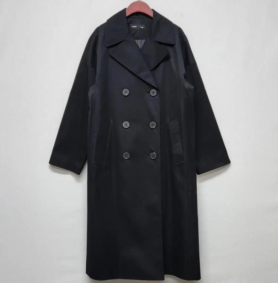 미쏘 여성 더블 심플 오버핏 트렌치코트 S 사이즈