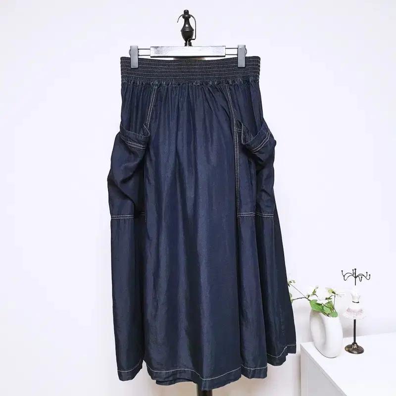 도나카란뉴욕 데님 스커트 여성 봄 여름 데일리룩