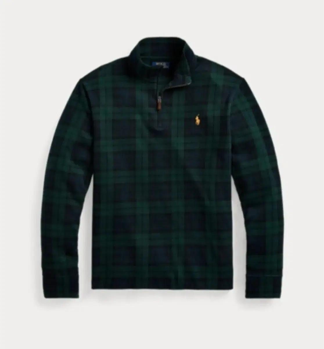 (정품) 폴로 블랙와치(블랙워치) 체크 반집업 xs 사이즈 (55)