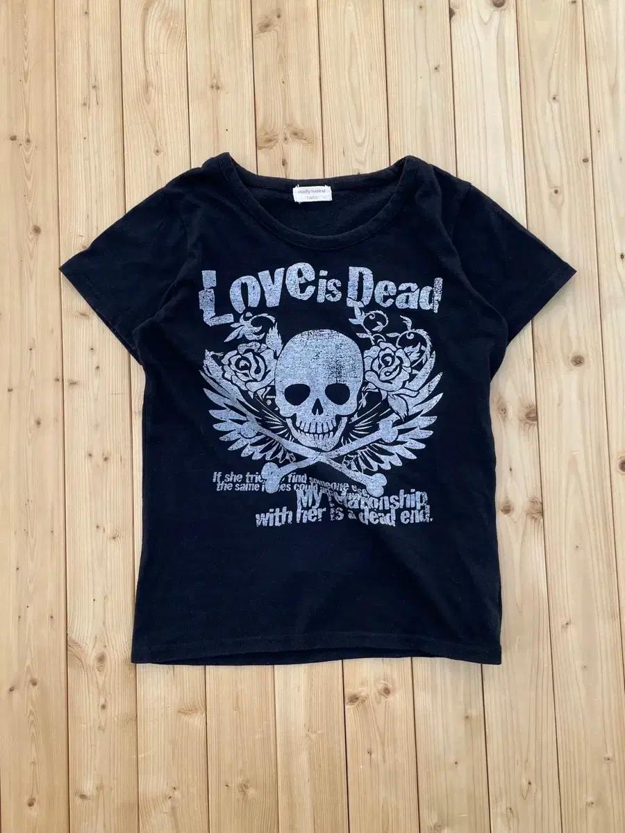 Loveis dead 그래픽 티셔츠 J01020