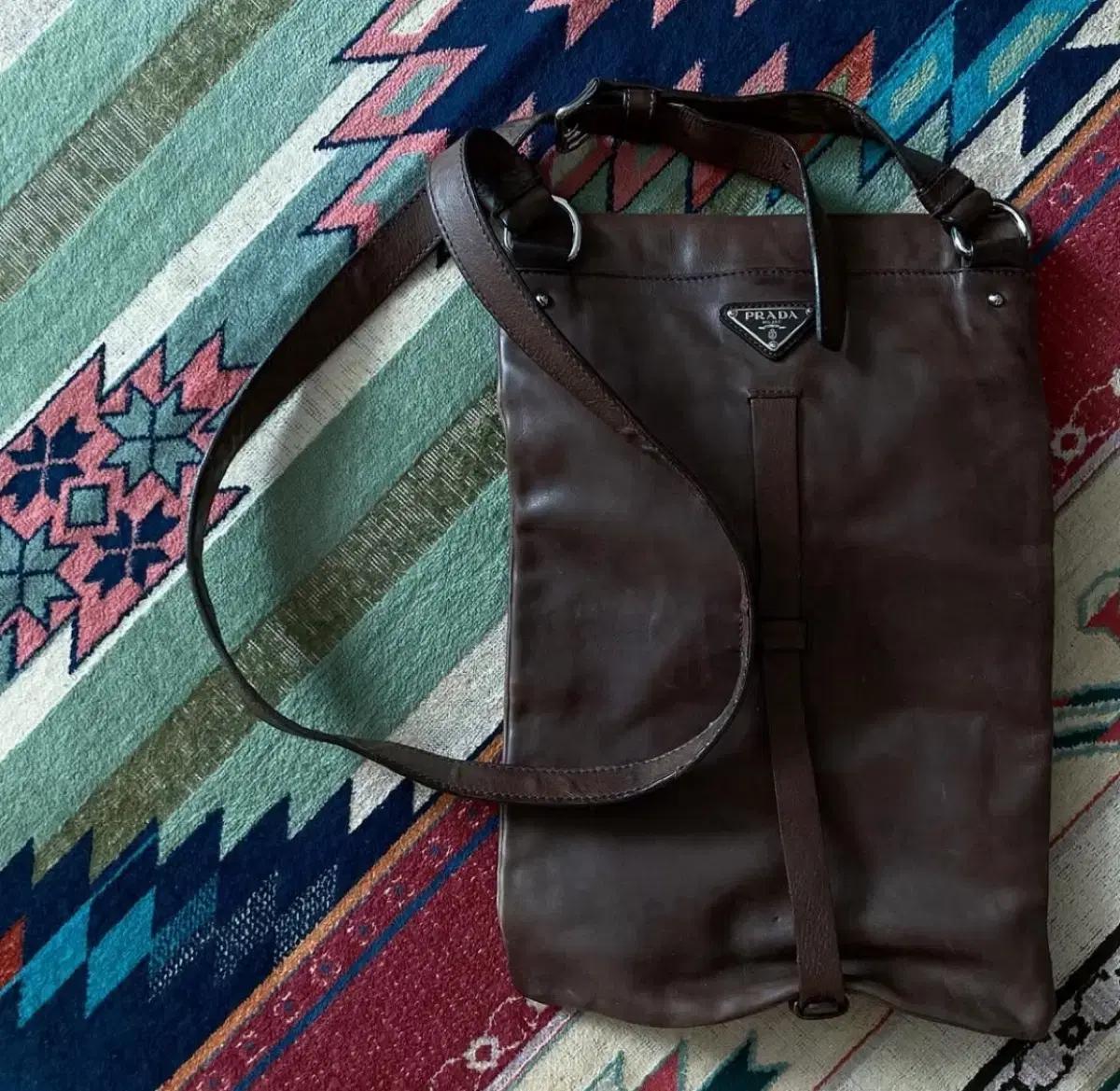 PRADA goatskin cross/shoulder bag