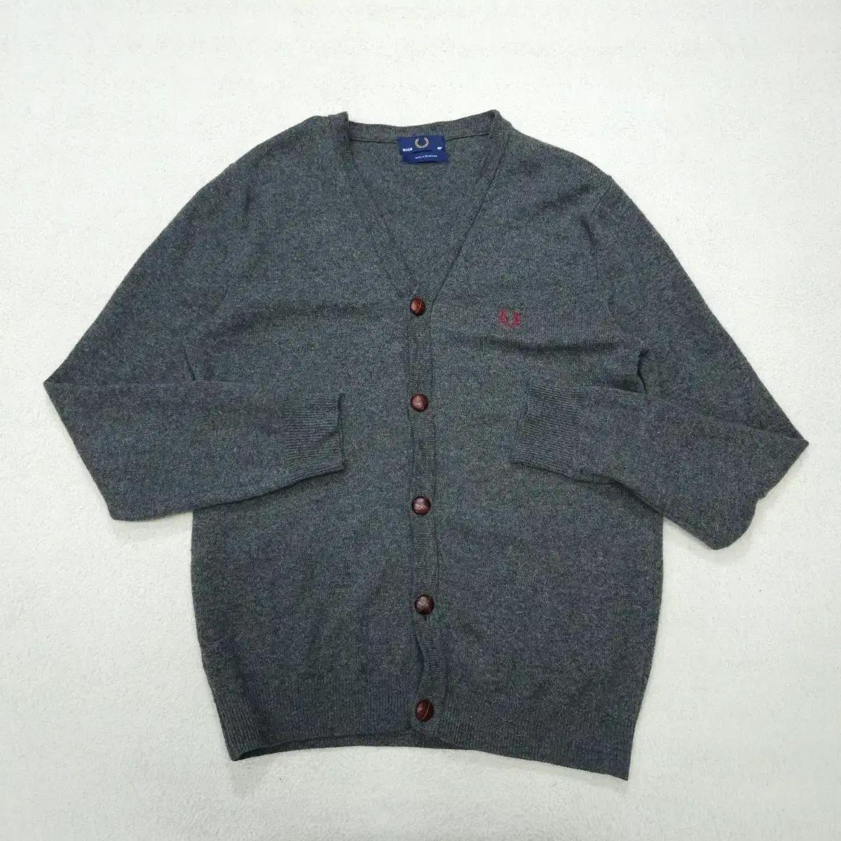 프레드페리 램스울 가디건 made in scotland