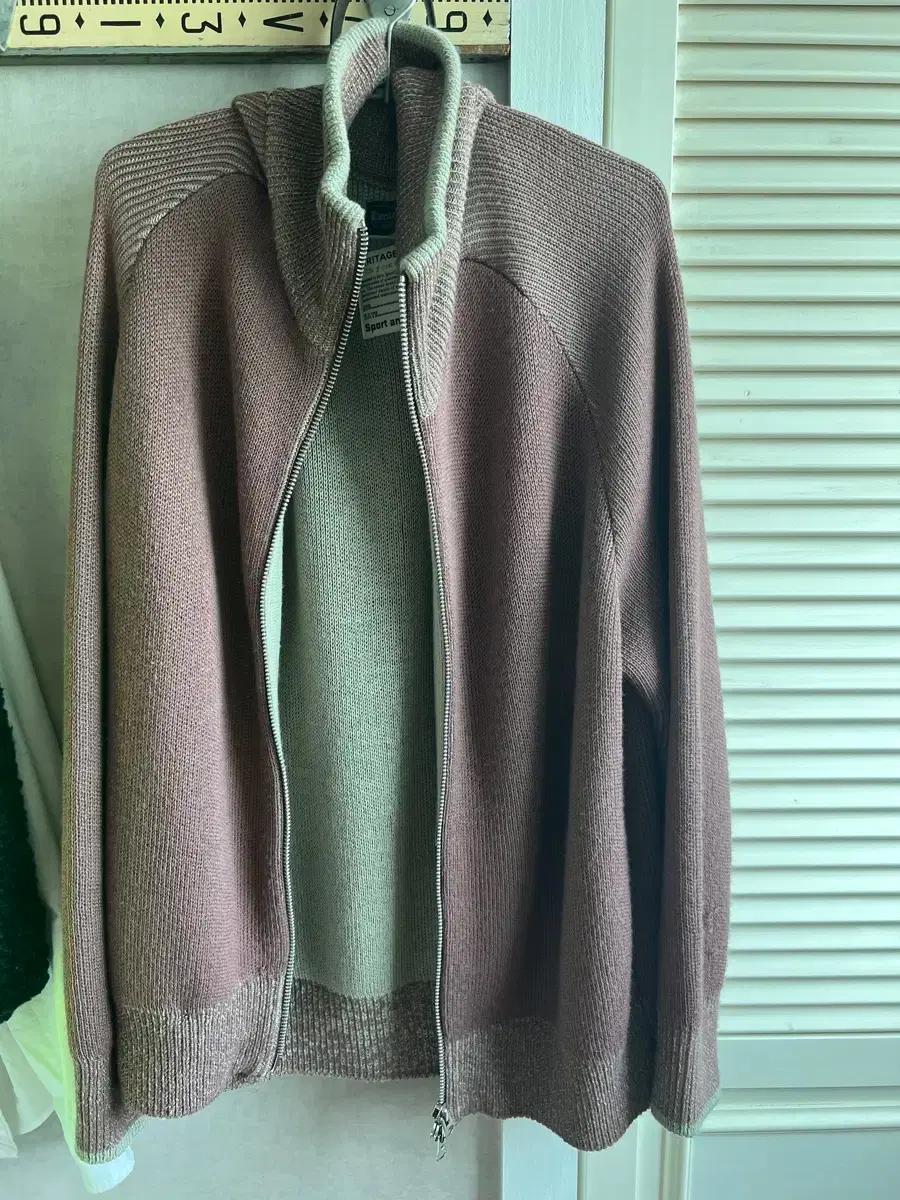 헤리티지플로스 heritagefloss 니트집업 xl 가디건