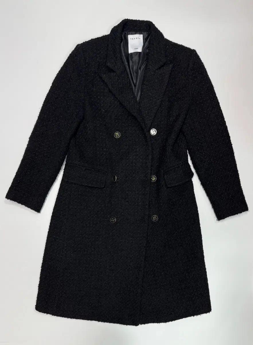 여성 산드로 sandro 고급 롱 부클 코트