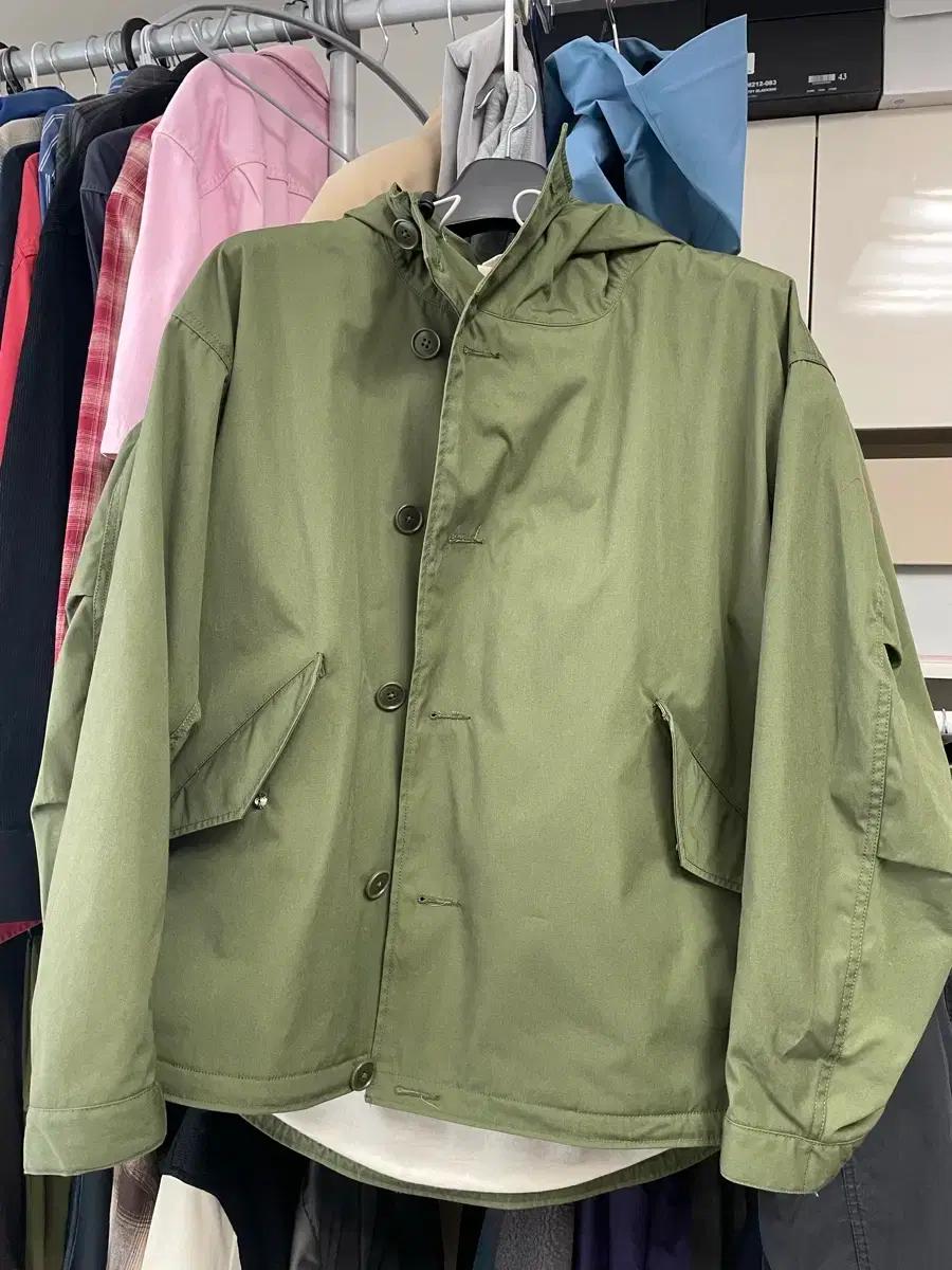 나나미카 후디드자켓 올리브 m