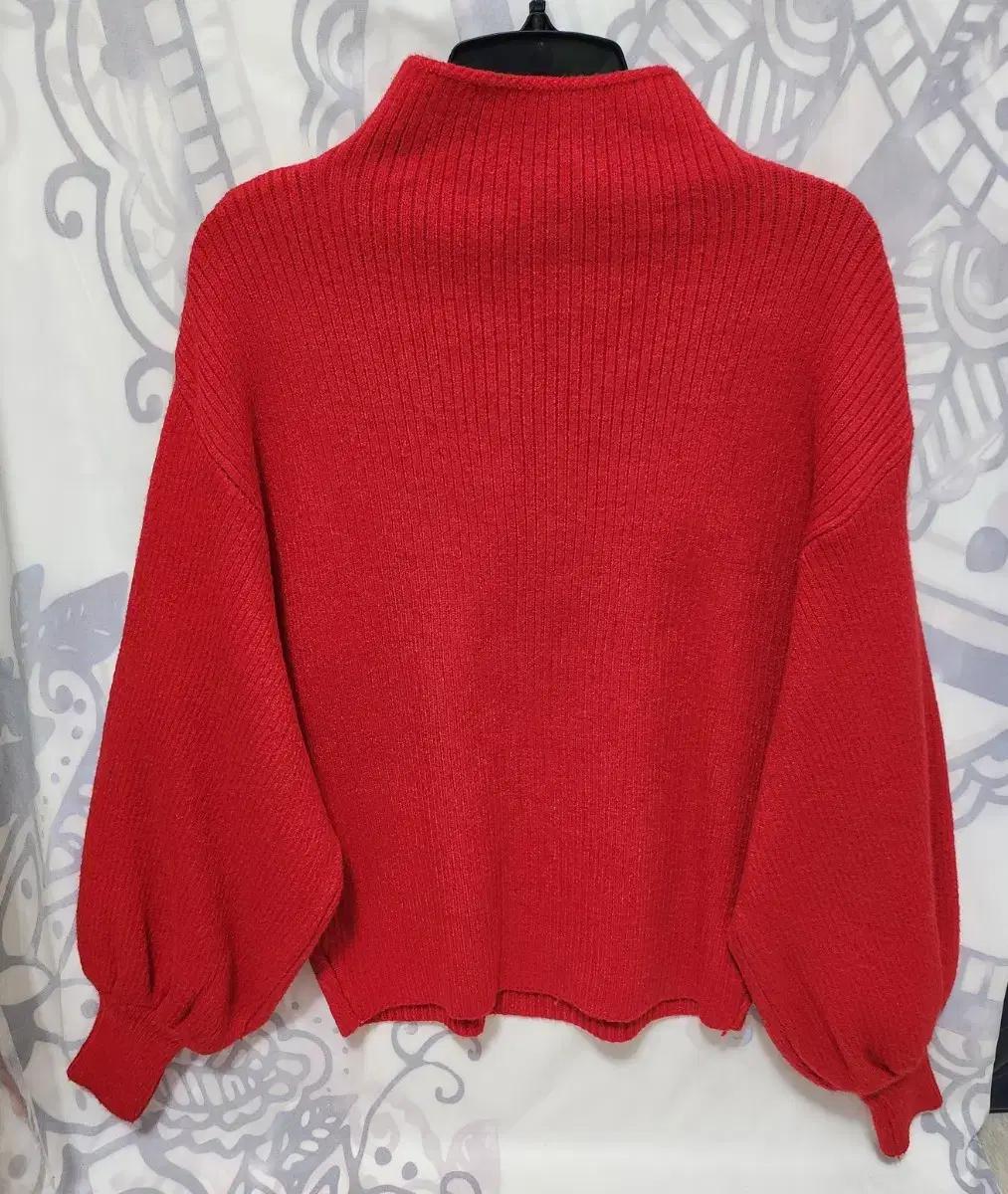 반목 벌룬 소매포인트니트(새상품)