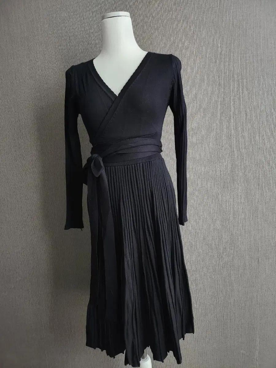 겨울 브이넥 니트원피스