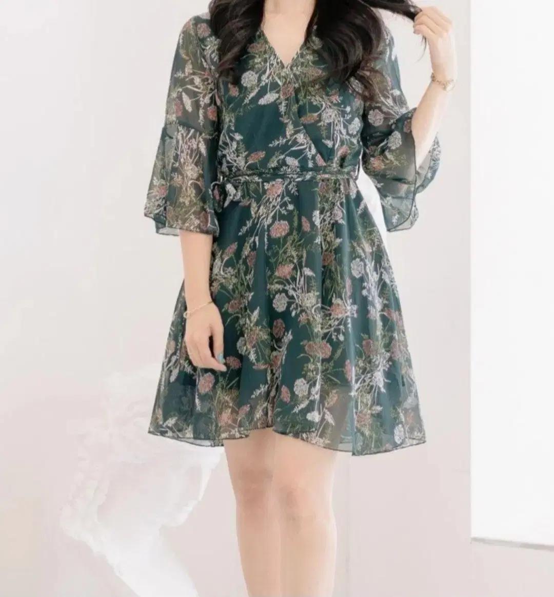 쉬폰플라워원피스