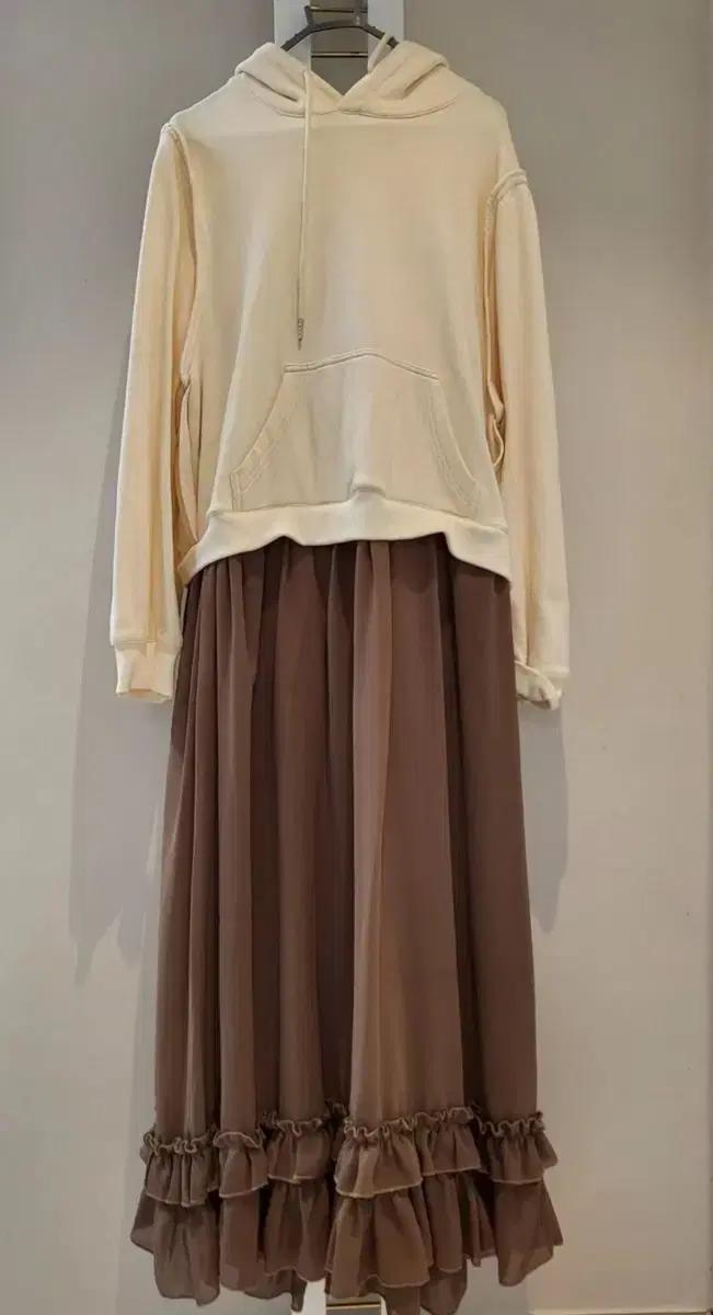 후드프릴롱원피스