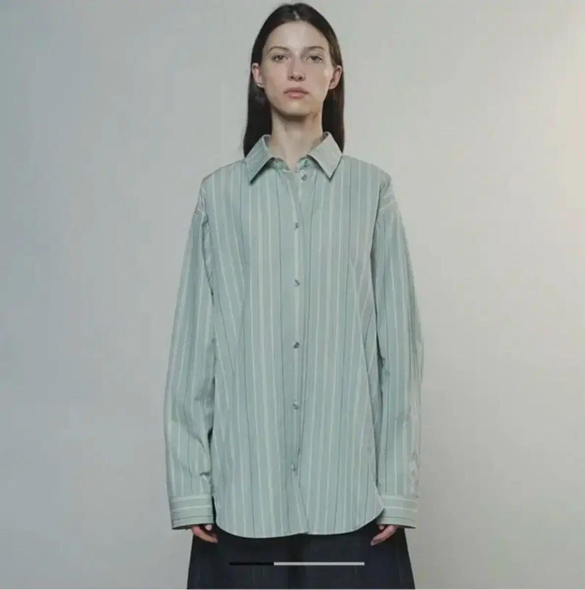 엔오르 CLASSIC MULTI STRIPE OVERSHIRTS GREE