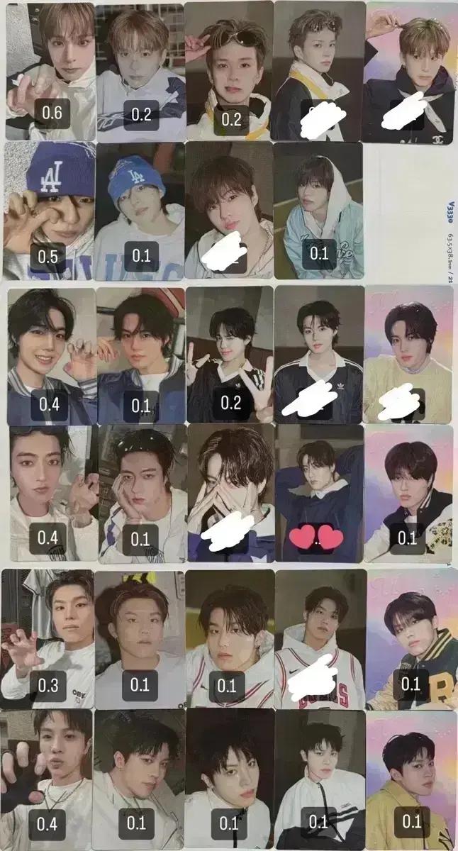 트레저 팬콘 트레카 트레이딩 포카 재혁 아사히 도영 정우 하루토 정환